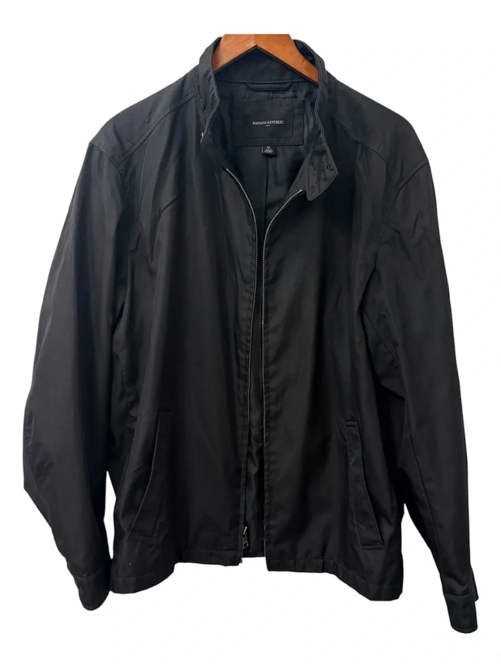 Banana Republic Men’s Black Zip-Front Jacket size XL